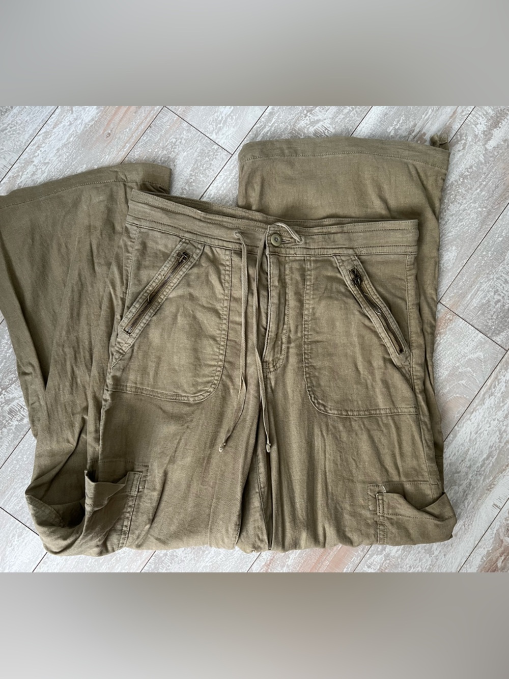 American Eagle Dreamy Drape Wide Leg Cargo Pants
